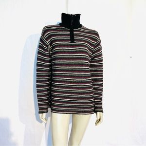 Turtleneck Striped Sweater